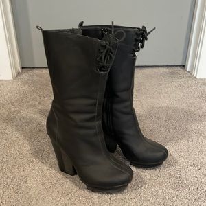 Tsubo Timo Weiland Platform rain boots - black